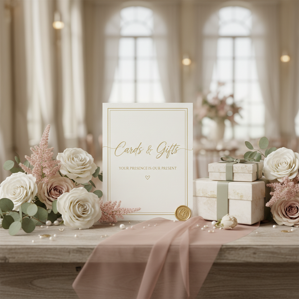 Cards and Gifts Sign Wording: Polite, Clear & Modern Examples