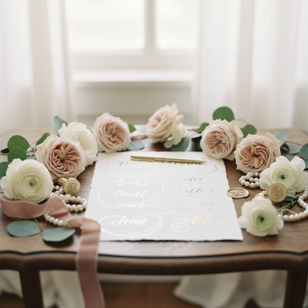 Wedding Seating Chart Wording and Etiquette: Clear Display Examples