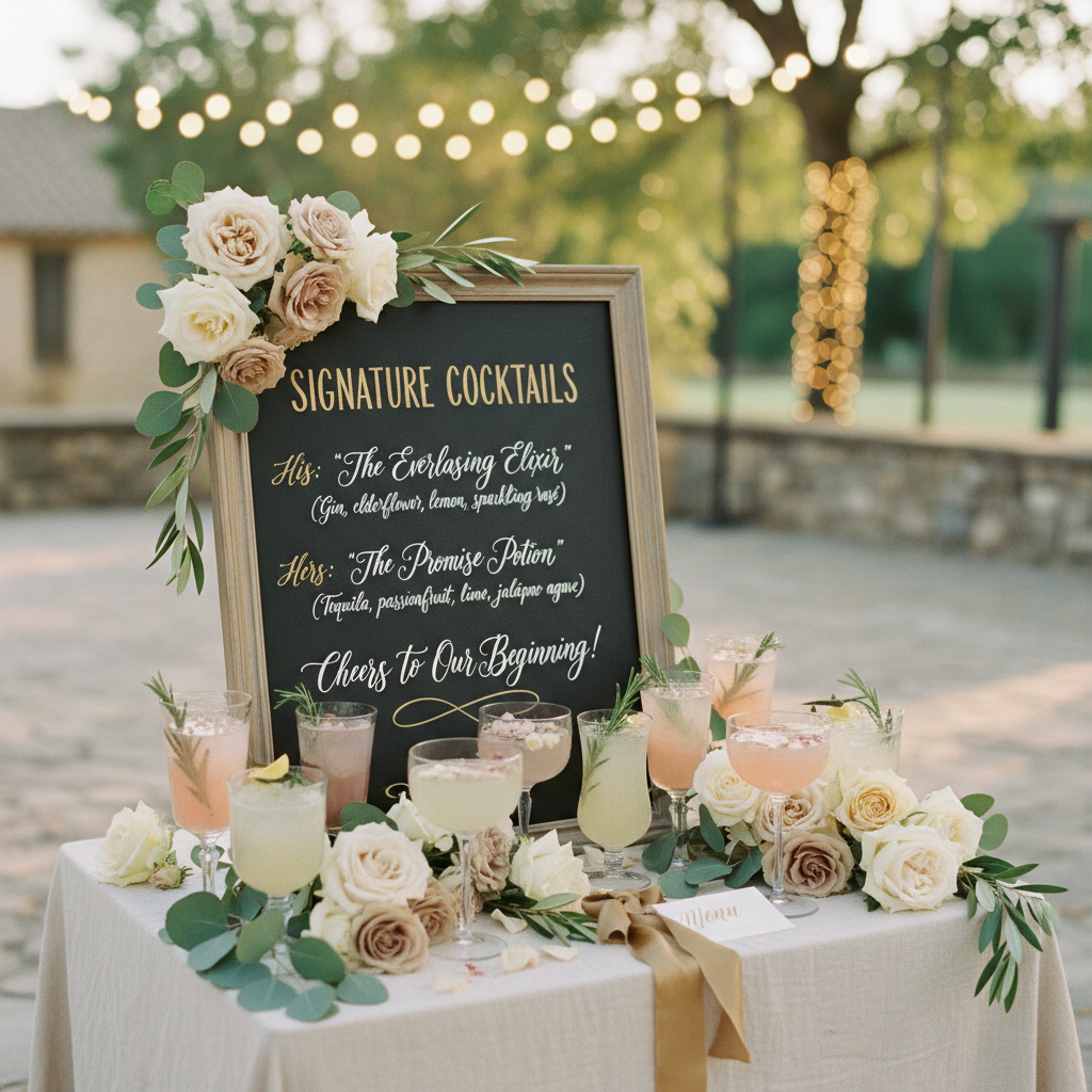 Signature Drink Sign Wording: Cocktail Names, Bar Copy & Examples