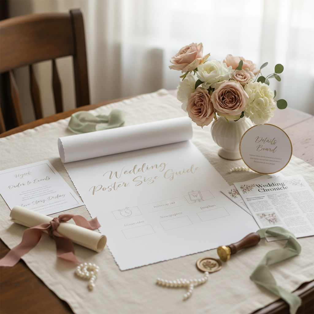 Wedding Poster Size Guide: Best Sizes for Itineraries, Newspapers and Displays