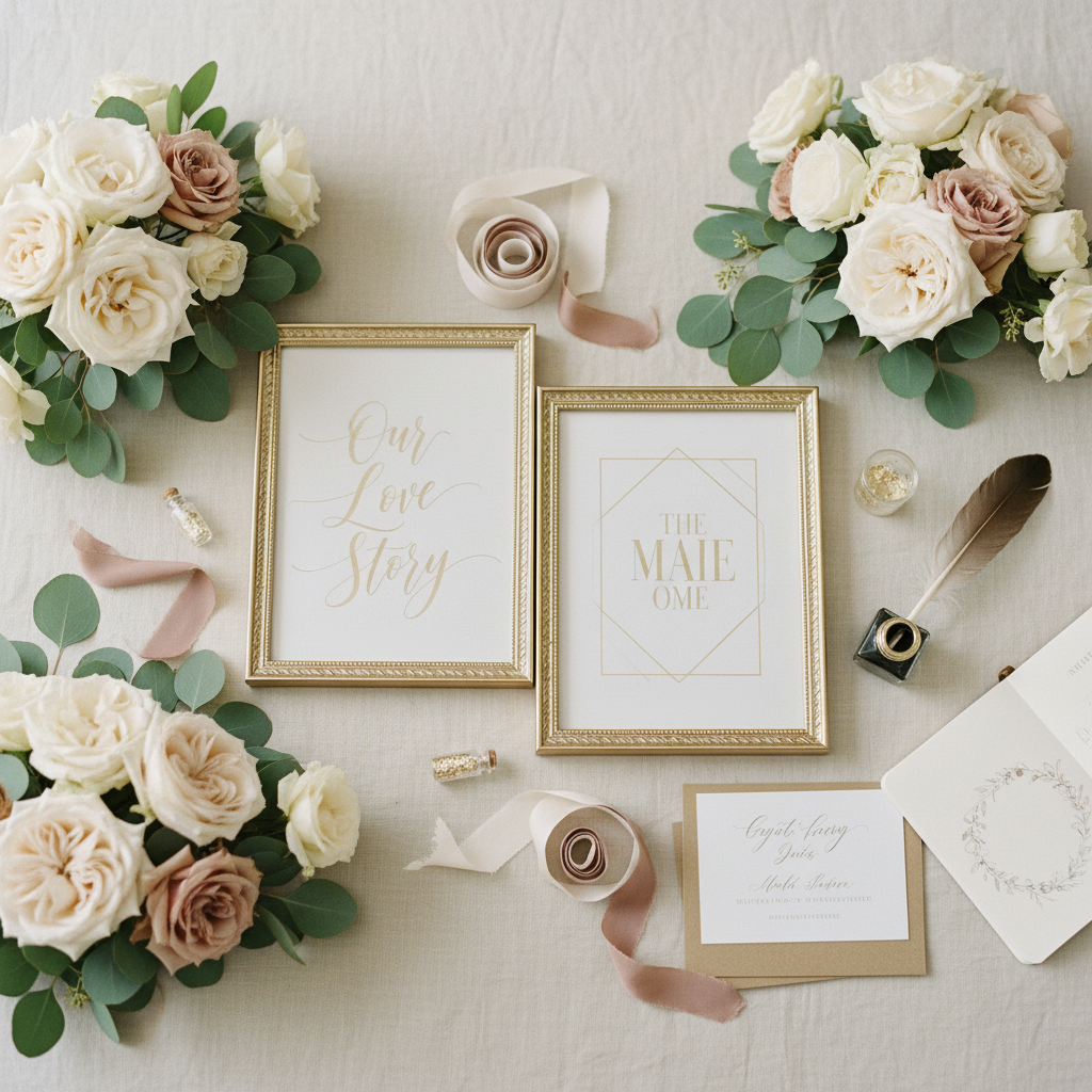 Wedding Signs: AI Generator vs Custom Calligrapher Comparison