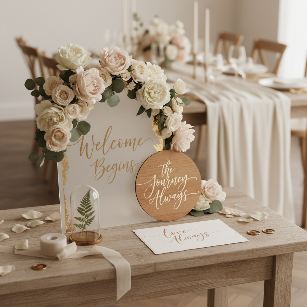 150+ Wedding Sign Phrases & Quotes for Every Sign Type