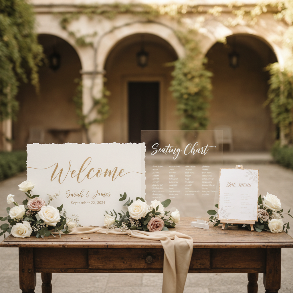 Wedding Sign Size & Material Guide – Pick the Perfect Dimensions