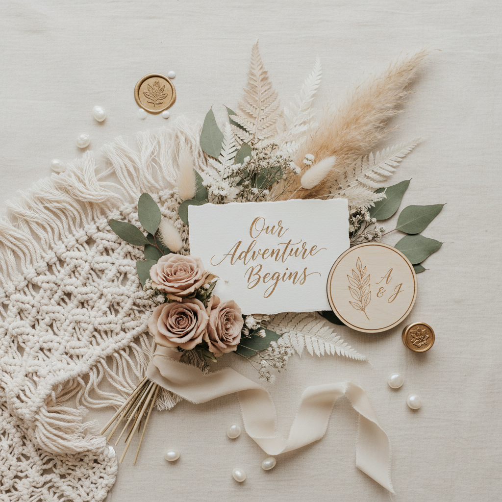 Boho Wedding Signs: 50+ Free-Spirited Ideas for Your Celebration | AI Wedding Sign
