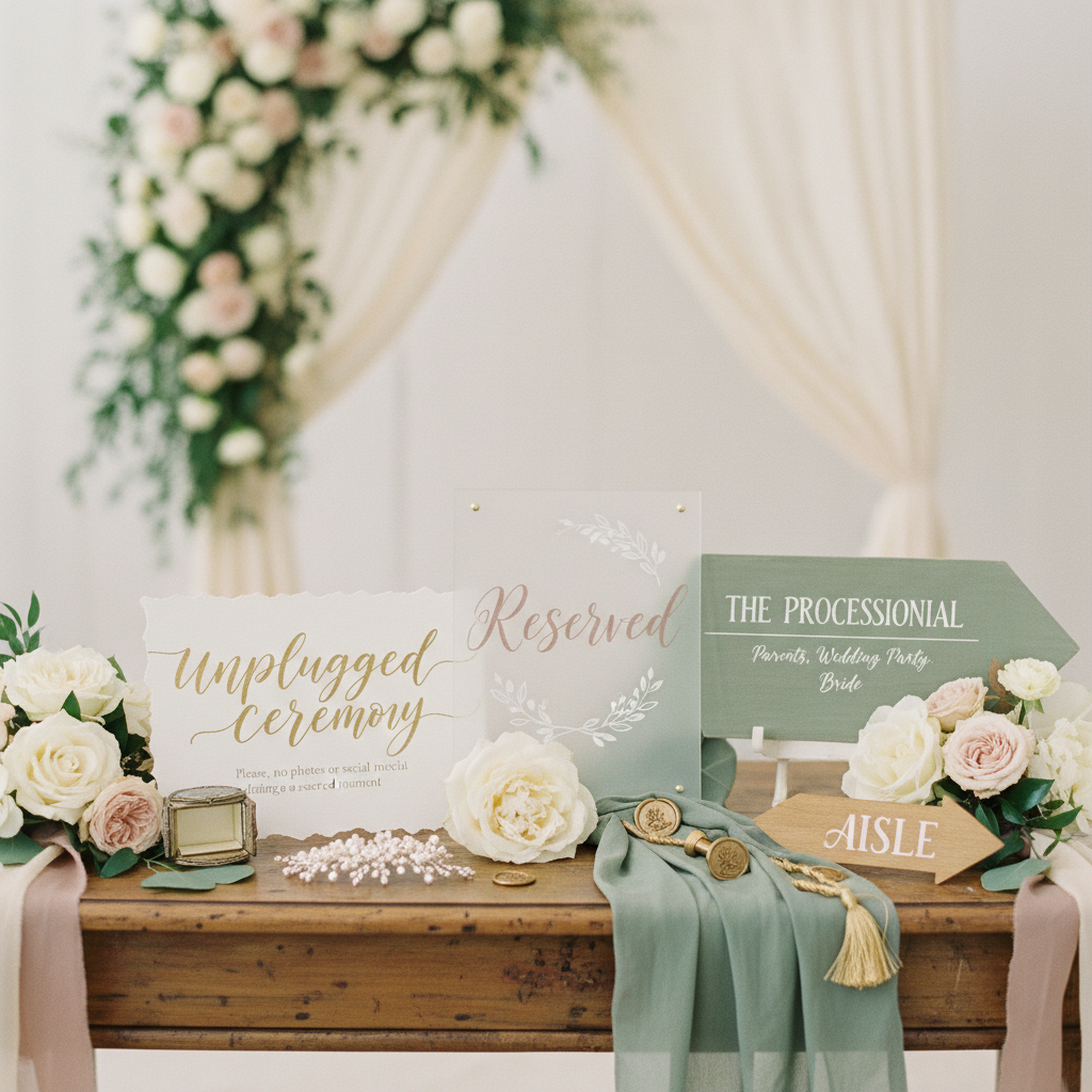 Wedding Ceremony Signs: Essential Signage for Your 'I Do' Moment