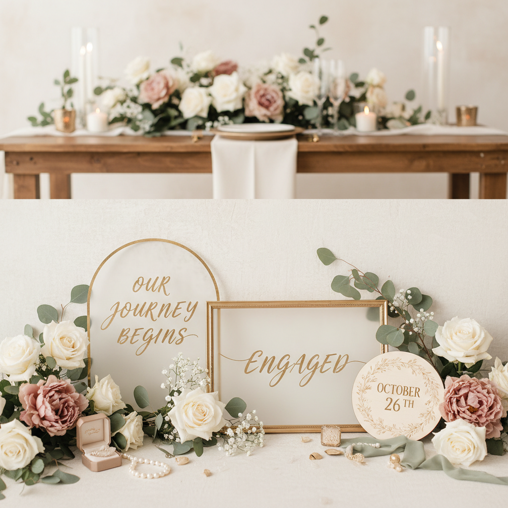 Engagement Party Signs: Celebrate Your Announcement in Style